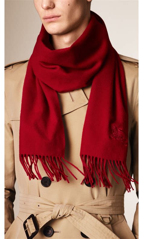 burberry prorsum scarf parade red 158x30 cashmere